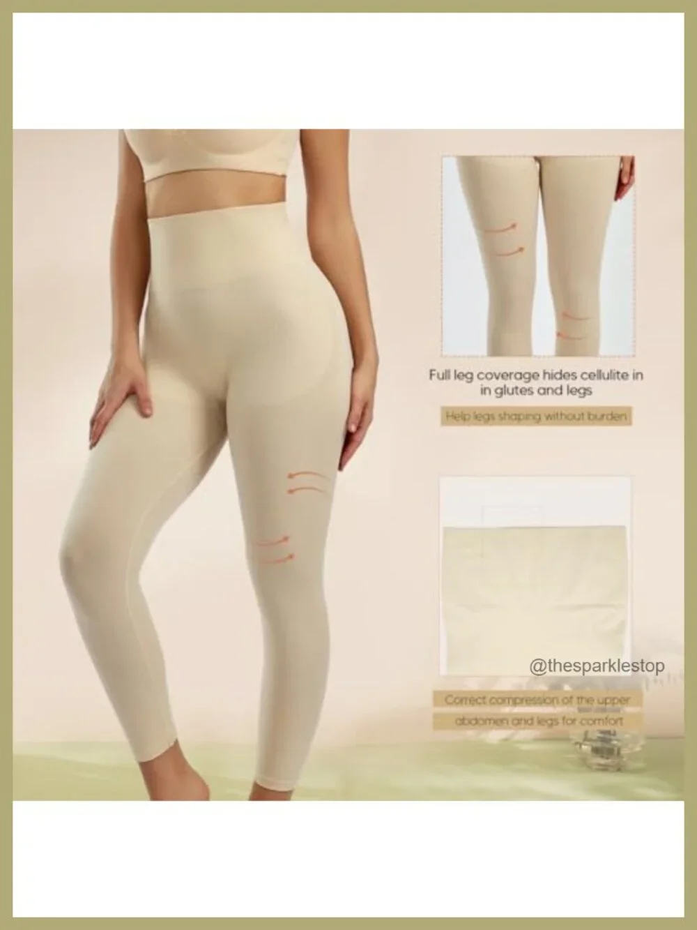 High Waist Tummy Control Butt Lift Thigh Slimmer Compression Leggings Shapewear